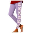 thumbnail image 1 of MIASHUI Easter Day Printed High Waist Tights for Women Lifting Workout Yoga Pants Stretchy Soft Comfortable Leggings Purple,S, 1 of 4