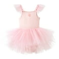 thumbnail image 1 of MIASHUI Girls Sleeveless Ballet Dance Dress Tutu Skirted Leotard,Light Pink,5-6 Years, 1 of 2