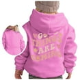 thumbnail image 1 of MIASHUI Kids Hoodie Letter Print Oversized Hoodies for Teen Girls Graphic Clothes,Pink,11-12 Years, 1 of 5