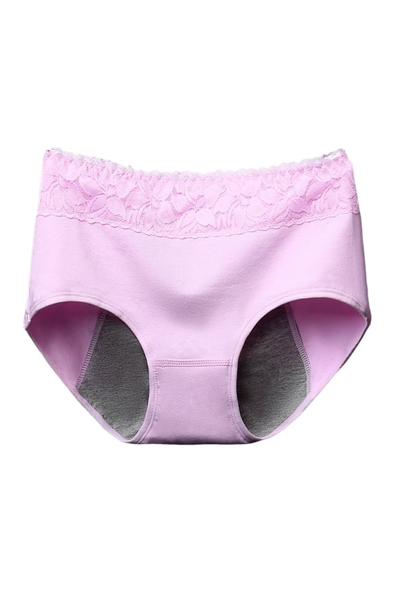 Leakproof Women's Menstrual Panties - 4 Layer Design for Light Flow - Comfortable Menstrual Bi Panties - Ideal for Girls and Teens Pink,M