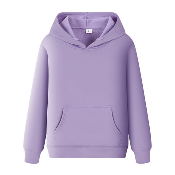 MIASHUI Men's Long Sleeve Ribbed Pocket Hooded Sweatshirt Casual Comfortable Pullover Cotton Streetwear Hoodie Purple,XXXL