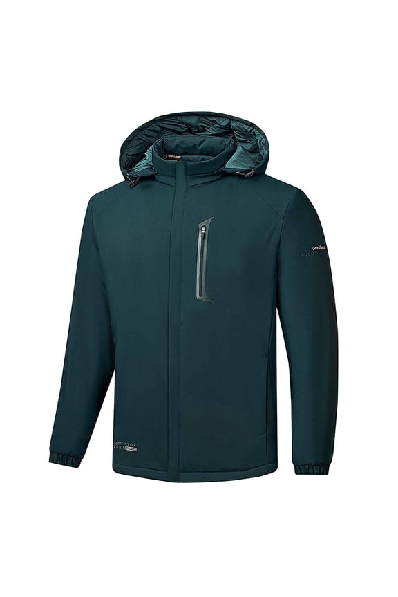 Mens Jacket&nbsp;Autumn Winter Outdoor Double Warp Double Weft Men Warm Jacket Coat Dark Green,XL