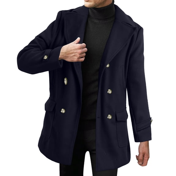 MIASHUI Mens Jacket Casual And Simple Jacket For Everyday Use Navy,M