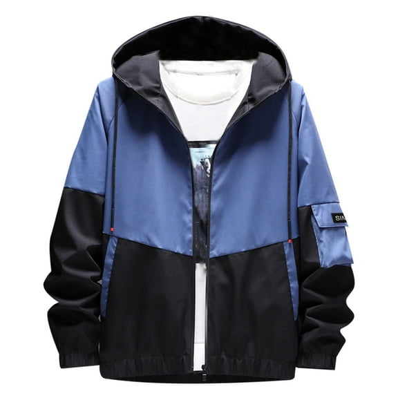 MIASHUI Mens Jacket Spring Autumn Korean Style Handsome Trend Men Wear Top Casual Workwear Jacket BU2,L