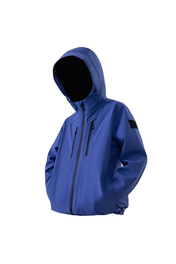 Mens Jacket Winter Outdoor Windbreaker Coat Rock Climbing City Commute Mountaineering Hooded Coat Blue,M