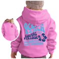 thumbnail image 1 of MIASHUI Palm Puff Hoodie Preppy Letter Print Hoodie Oversized Hoodies for Teen Girls Graphic Clothes,Pink,5-6 Years, 1 of 6