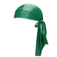 thumbnail image 1 of MIASHUI Silk Durag Headwear For Men And Women With Multiple Colour Selections Ideal For Braids And Protective Locs Army Green,one size, 1 of 4