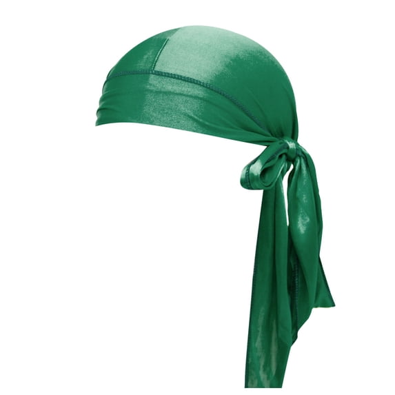 MIASHUI Silk Durag Headwear For Men And Women With Multiple Colour Selections Ideal For Braids And Protective Locs Army Green,one size