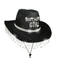 thumbnail image 1 of MIASHUI Sparkly Western Cowboy Hat for Birthday Parties and Stage Events, Glitter Wide Brim Hat for Festive Occasions, Flashy Hat for Performance Black, 1 of 5
