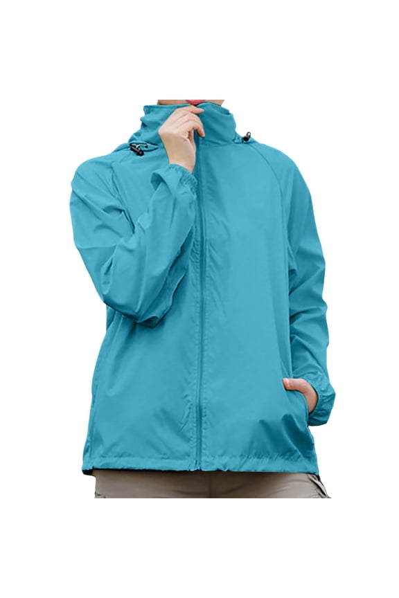 Stylish Women's Lightweight Hooded Casual Jacket Long Sleeve Sporty Outerwear For Spring Summer Fall Everyday Wear