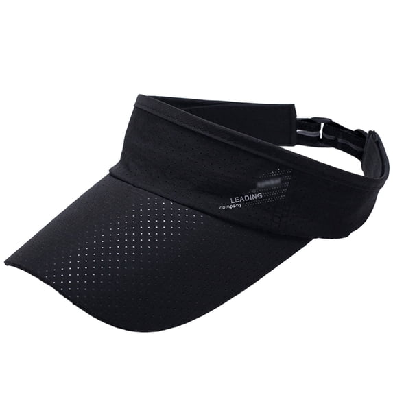 MIASHUI Summer Outdoor Sun Visor Cap with Breathable Design for Leisure Activities Adjustable Hat for Sun Black,One Size