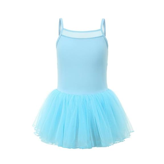 MIASHUI Toddler Girls Sleeveless Ballet Leotards Dresses Dance Skirt Ballerina Tutu Outfits,Blue,2-3 Years