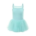 thumbnail image 1 of MIASHUI Toddler Girls Sleeveless Ballet Leotards Dresses Dance Skirt Ballerina Tutu Outfits,Green,4-5 Years, 1 of 6