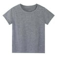 thumbnail image 1 of MIASHUI Unisex Boys Girls Athletic T Shirts Comfortable Sports Undershirt,Grey,8-9 Years, 1 of 2