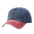 thumbnail image 1 of MIASHUI Unisex Washed Plain Summer Fashion Casual Sun Protection Baseball Cap for Outdoor and Daily Use, Adjustable Fit for Comfort, Lightweight for Men and Women Navy, 1 of 2