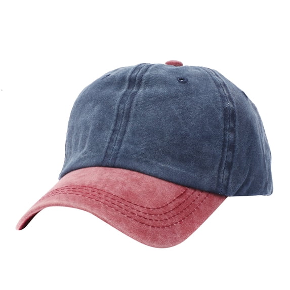 MIASHUI Unisex Washed Plain Summer Fashion Casual Sun Protection Baseball Cap for Outdoor and Daily Use, Adjustable Fit for Comfort, Lightweight for Men and Women Navy
