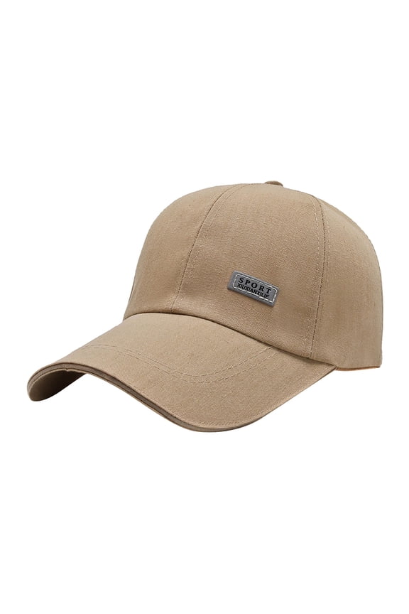 Versatile Unisex Baseball Cap for Spring Summer Outdoor Sun and Street Fashion Khaki,One Size