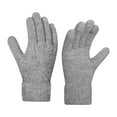 thumbnail image 1 of MIASHUI Winter Thermal Knitted Touchscreen Warm Mittens for Cold Weather Riding Work Windproof Comfort Fit Gloves Grey, 1 of 3