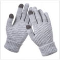 thumbnail image 1 of MIASHUI Winter Touchscreen Gloves, Thick Plush Knit Gloves with Anti- Grip for Cycling, Driving, Cold Weather Grey, 1 of 3