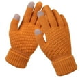 thumbnail image 1 of MIASHUI Winter Touchscreen Gloves, Thick Plush Knit Gloves with Anti- Grip for Cycling, Driving, Cold Weather Khaki, 1 of 3