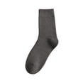 thumbnail image 1 of MIASHUI Women Casual Comfortable Solid Warm Mid Calf Socks Soft Blend Breathable Daily Wear Stretchy Winter Hosiery Grey,One Size, 1 of 2
