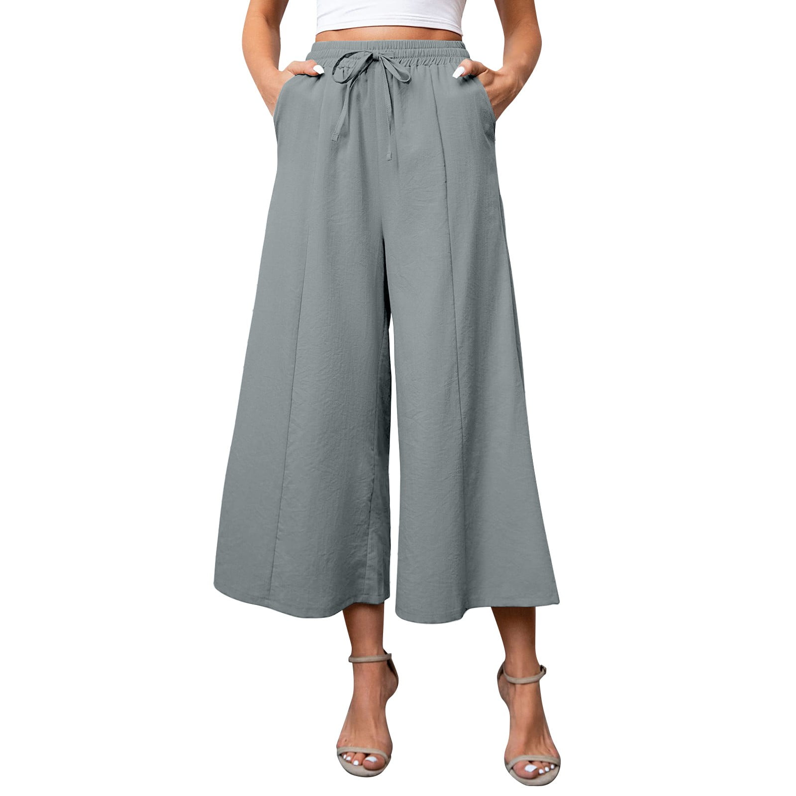  MIASHUI Women Casual Loose Long Pants Fashion Beach
