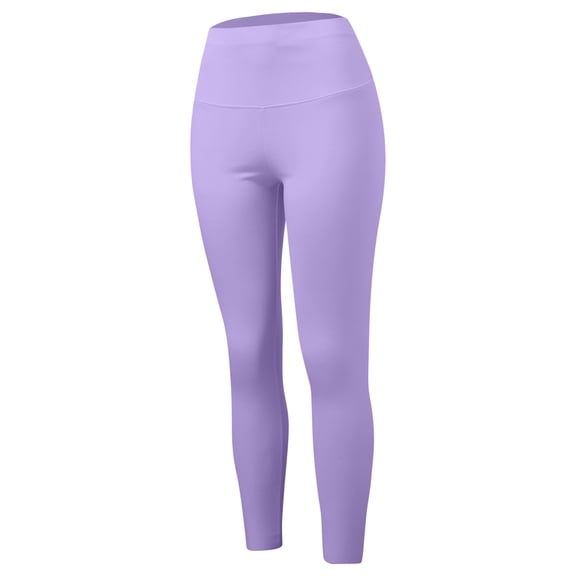 MIASHUI Women HighWaist Warm Pants German Heating Seamless Thermal Underwear Thick Lined Cotton Long Johns Purple,L
