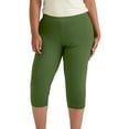 thumbnail image 1 of MIASHUI Women Plus Size 7/8 Elastic Waist Ankle Pants For&nbsp;Comfy&nbsp;And Casual Wear Green,XL, 1 of 4