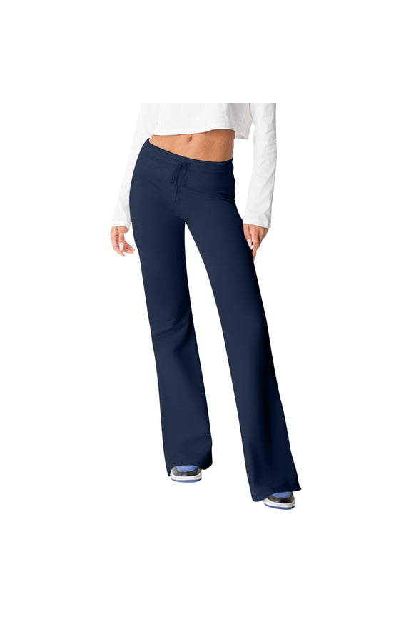 Women Yoga Pants Tummy Control Workout Pants High Waist Workout Pants For Comfy And Support Navy,S