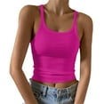 thumbnail image 1 of MIASHUI Women's Casual Summer Graphic Print Tank Top Classic Fit Funny Beach Vest Shirt Hot Pink,M, 1 of 4