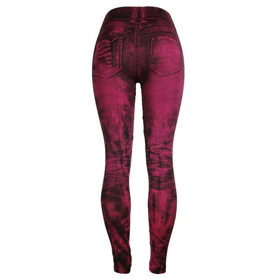 MIASHUI Women's Colorful Ultra Stretch Slim Fit Ankle Leggings&nbsp;Comfy Pant&nbsp;For Casual Wear And Comfortable Tights Hot Pink,S