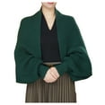 thumbnail image 1 of MIASHUI Women's Fashion Knit Shawl, Versatile Loose Long Sleeve Cardigan Scarf, Multi-Functional Scarf for Women, Casual Scarf Green,One Size, 1 of 3
