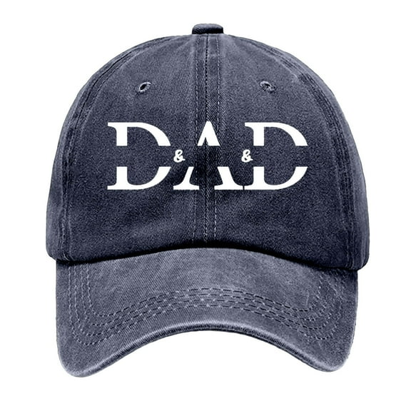 MIASHUI Women's Father's Day Dad Baseball Cap with DIY Name for Gifts, Retro Washed Design for Style, Adjustable Fit for Grandpa, Dad, and Kids Navy