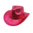thumbnail image 1 of MIASHUI Women's Gold Thread Western Cowboy Hat with Wide Brim, Stage Performance Hat for Parties and Festivals, Glamorous Cowboy Hat for Special Occasions Red, 1 of 3