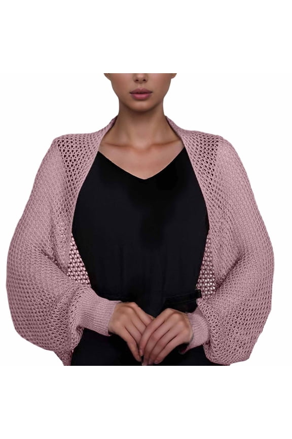 Women's Ice Silk Sleeve Cover Outerwear Knit Cover Meat Dress Outerwear Short Small Vest Shawl, Scarf for Women Pink
