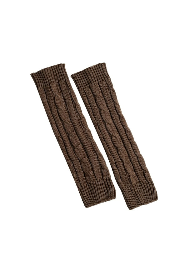 Women's Knit Leg Warmers Thermal Boot s for Women Cozy Winter Accessories Sock Sleeves Khaki