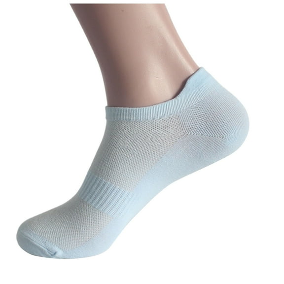 MIASHUI Women's Low Cut Athletic Socks Breathable Mesh Running Socks for Women Lightweight No-Show Socks Sport Ankle Socks Blue