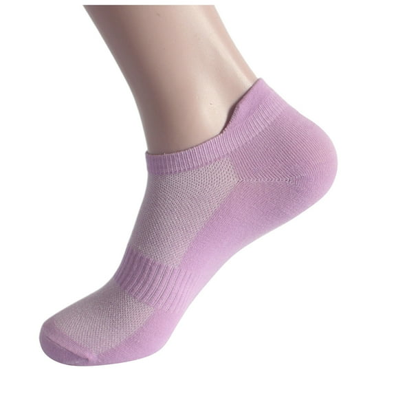 MIASHUI Women's Low Cut Athletic Socks Breathable Mesh Running Socks for Women Lightweight No-Show Socks Sport Ankle Socks Purple