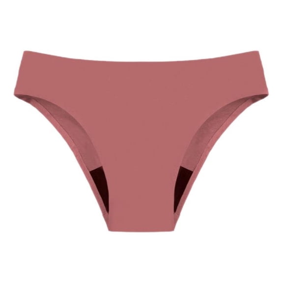 MIASHUI Women's Menstrual Swimming Trunks Leak Proof -Layer Underwear for High Flow Fast Absorption Oversized Design Pink,L