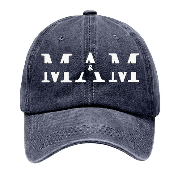 MIASHUI Women's Mother's Day Baseball Cap for Gifts and Casual Wear, Adjustable Fit for Comfort, Retro Design for Style and Family Bonding Navy