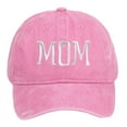 thumbnail image 1 of MIASHUI Women's Mother's Day Embroidered Print Baseball Cap for Retro Style, Washed Design for Vintage Look, Adjustable Fit for Gifts and Casual Wear Pink, 1 of 3