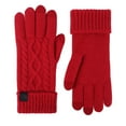 thumbnail image 1 of MIASHUI Women's Pure Wool Fingerless Gloves, Winter Warm Gloves for Driving & Riding, Touchscreen Compatible Gloves, Soft Comfortable Fit Red, 1 of 7