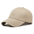 thumbnail image 1 of MIASHUI Women's Satin Lined Baseball Cap for Sports and Retro Style, Unisex Design for Men and Women, Adjustable Fit for Comfort and Fashion Khaki, 1 of 2