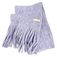 thumbnail image 1 of MIASHUI Women's Solid Color Include Wool Knit Yarn Fringe Warm Long Scarf, Scarf for Women, Winter Scarf for Cold Weather Light Purple, 1 of 3