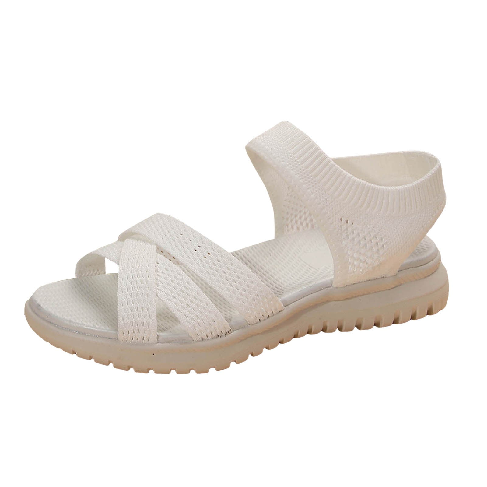 MIASHUI Womens Sandals Shoes Sandals for Women Breathable Flat Roman ...