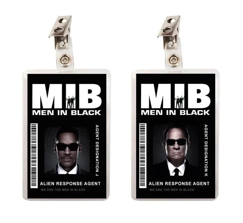 MIB Agent K & J ID Set of 2 ID Badges