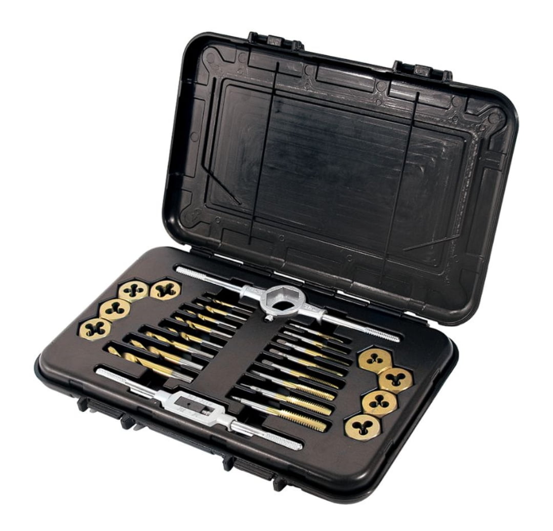 MIBRO 301360BLUE Tap Die and Drill SAE Set, 26 Pieces