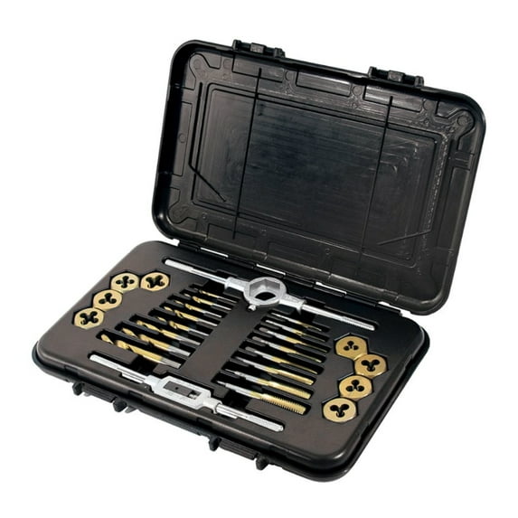 MIBRO 301360BLUE Tap Die and Drill SAE Set, 26 Pieces