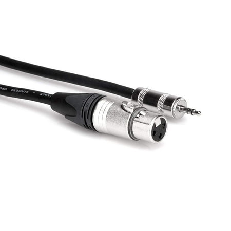MIC CABLE XLR3F - 3.5MM TRS 25FT
