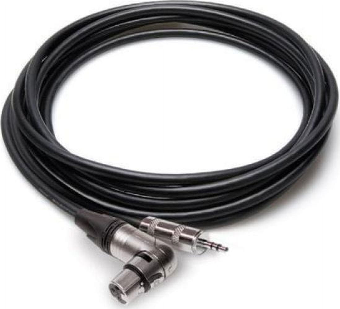 Hosa MXM-015RS Microphone Cable 3.5 mm TRS Male to Neutrik Right Angle XLR Female 15 foot